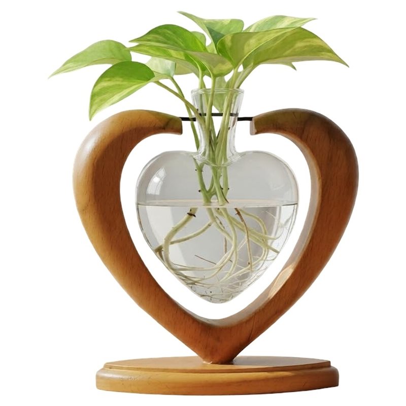 Propagation Station Vase - IALJ-식물 번식 스테이션, 견고한 나무 받침대가