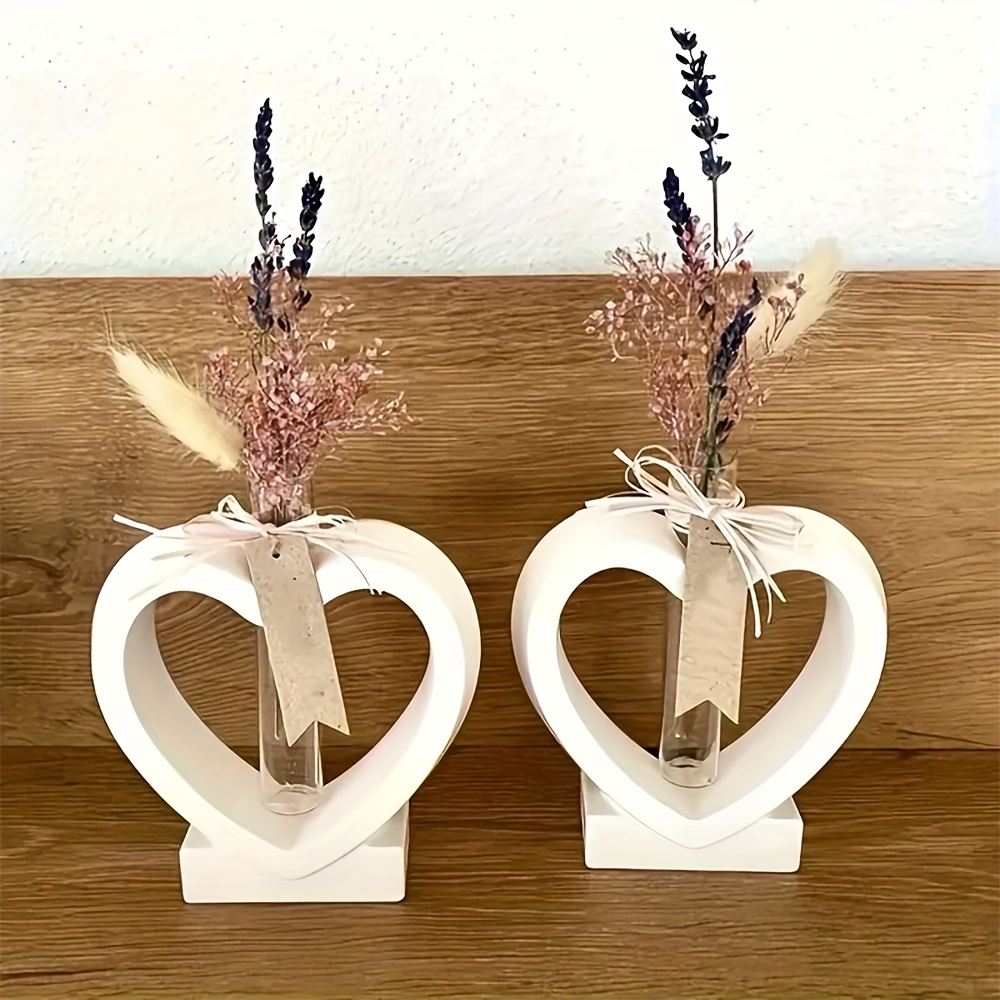 Propagation Station Vase - 양초 실리콘 몰드, 하트 모양 꽃병