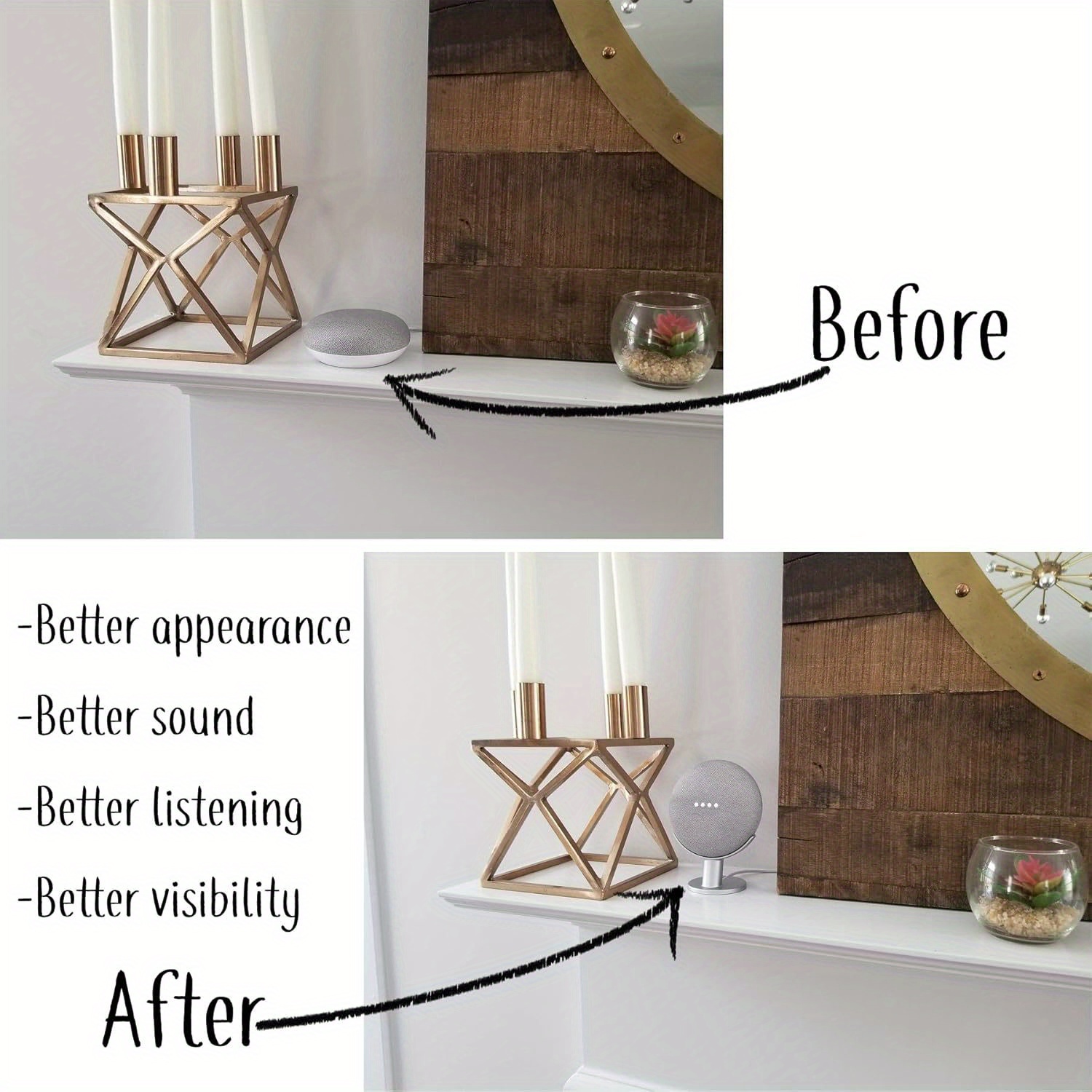 스마트 스피커 디스플레이 스탠드 홈 데스크탑 베이스 스 - Google Speaker Nest Audio 리뷰 및 가격